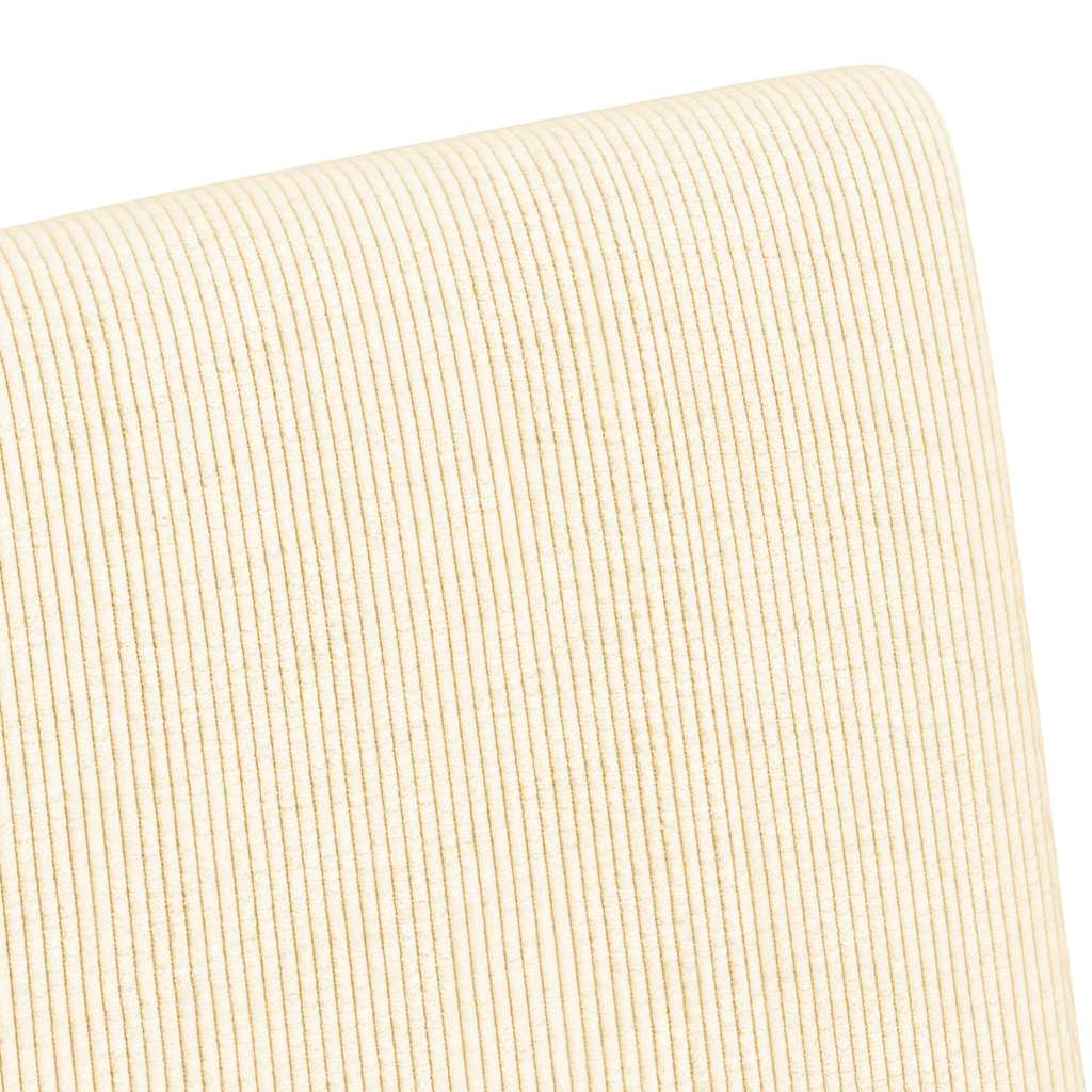 vidaXL Krzesełka jadalne na kółkach 2 pcs Kremowy 57 x 66 x 94 cm