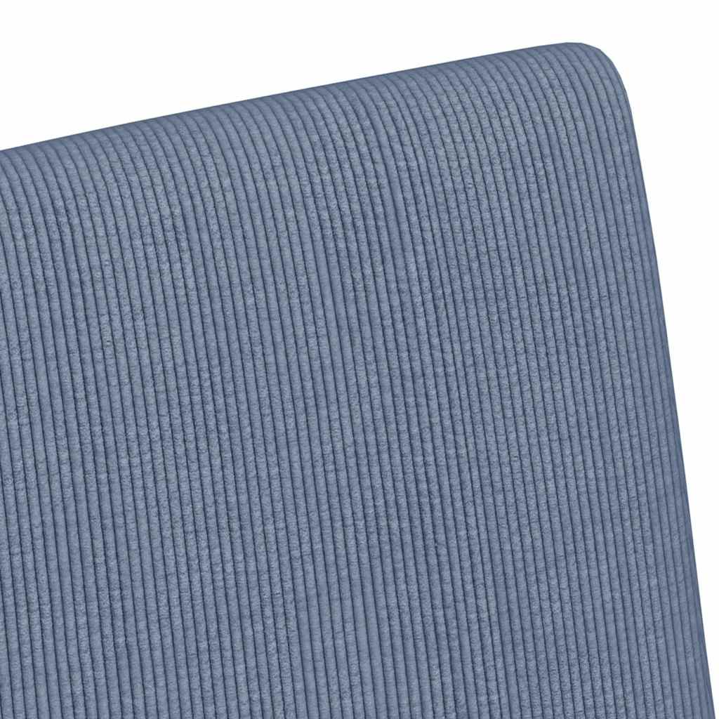 vidaXL Krzesełka jadalne na kółkach 2 pcs Niebieski 57 x 66 x 94 cm