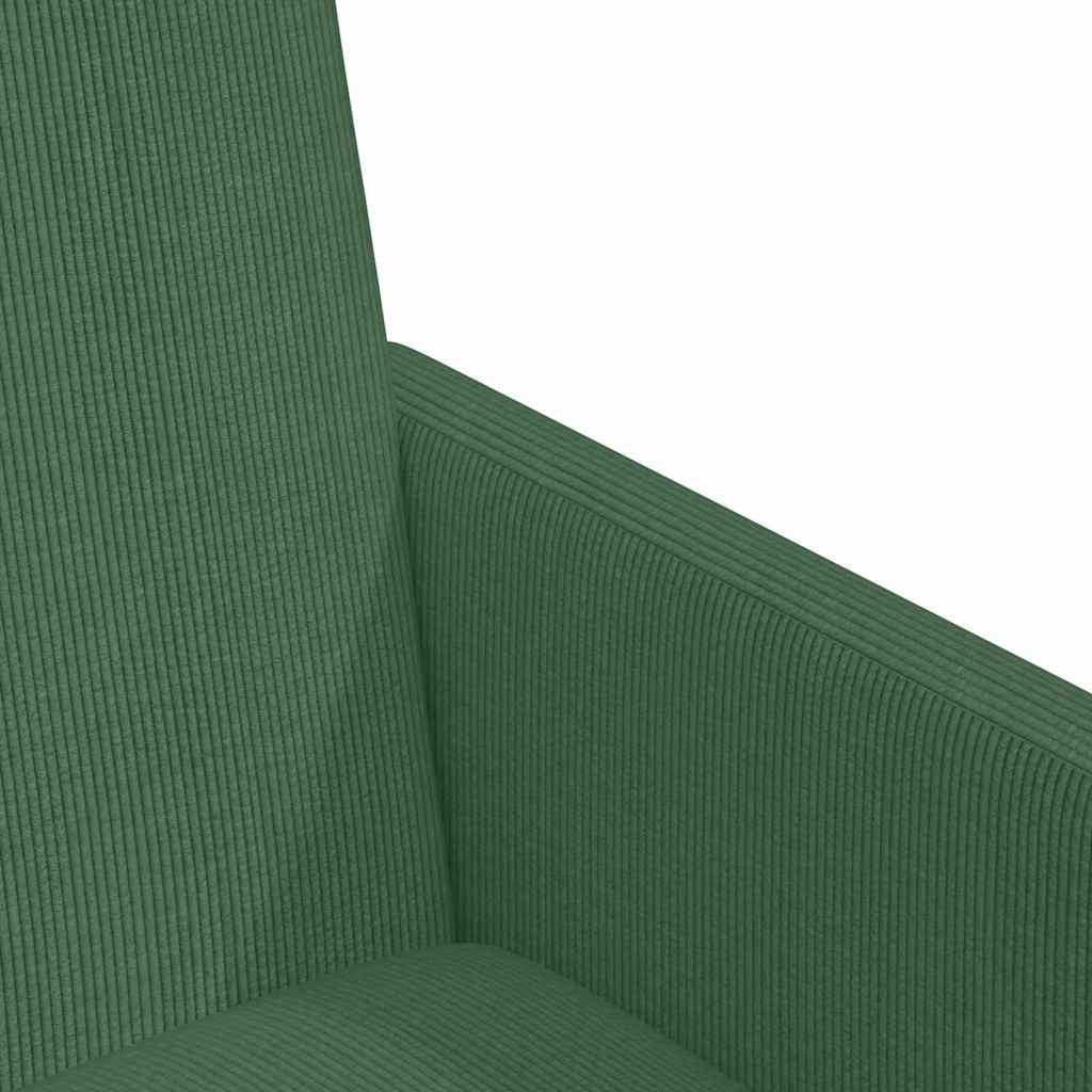 vidaXL Krzesełka jadalne na kółkach z kółkami 2 pcs Szary zielony