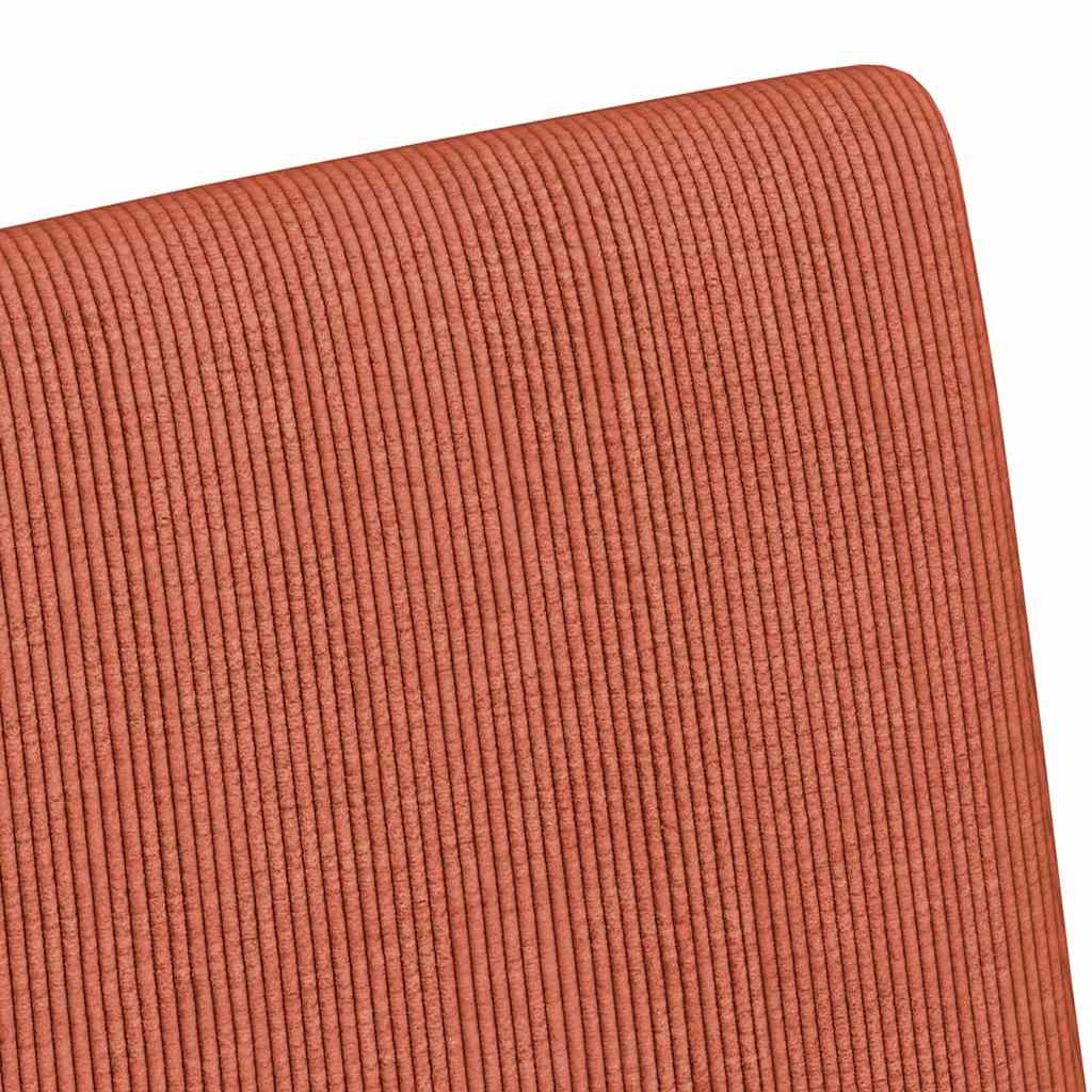 vidaXL Krzesełka jadalne na kółkach 2 pcs Czerwono-pomarańczowy