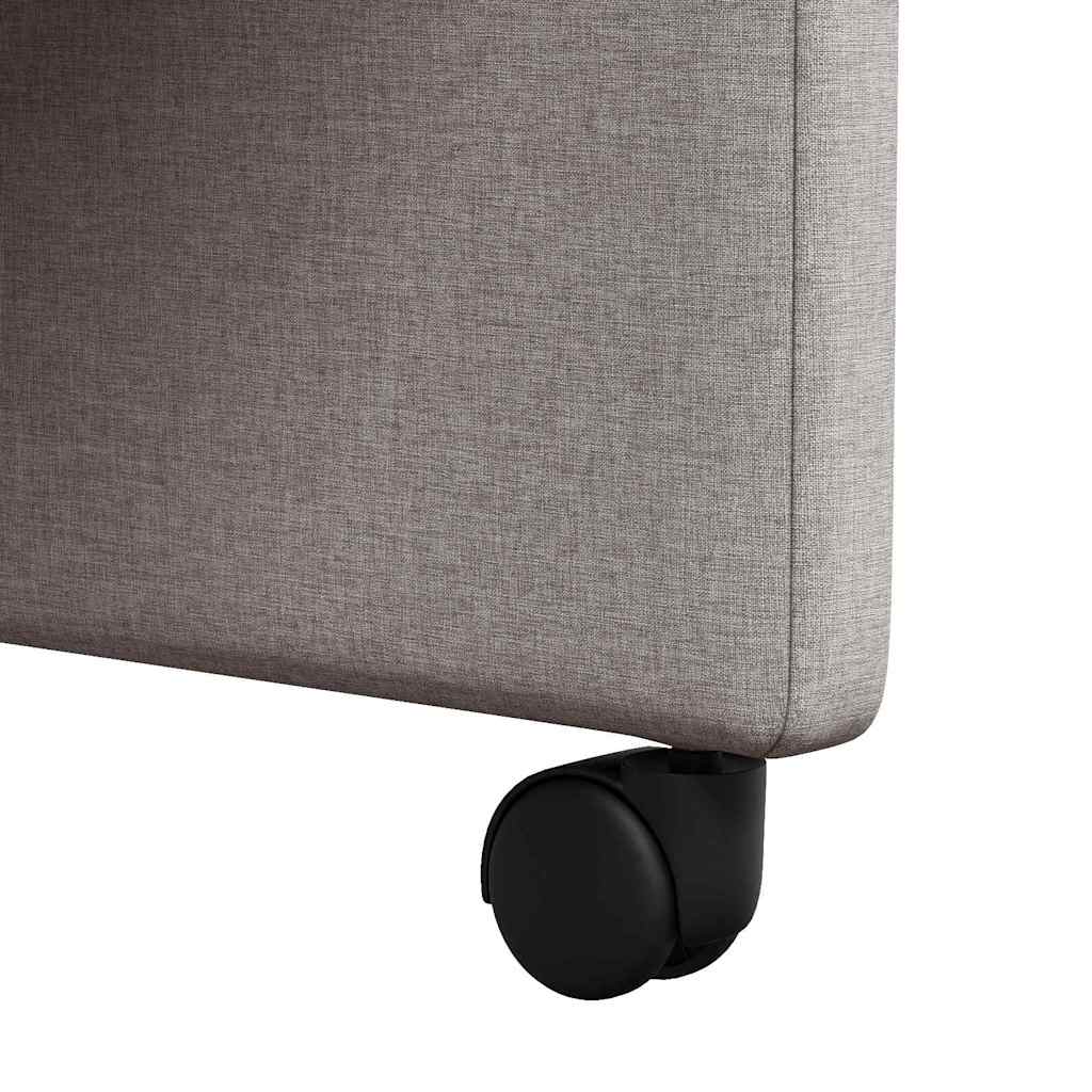 vidaXL Krzesełka jadalne na kółkach 2 pcs Ciemnoszary 57 x 66 x 94 cm