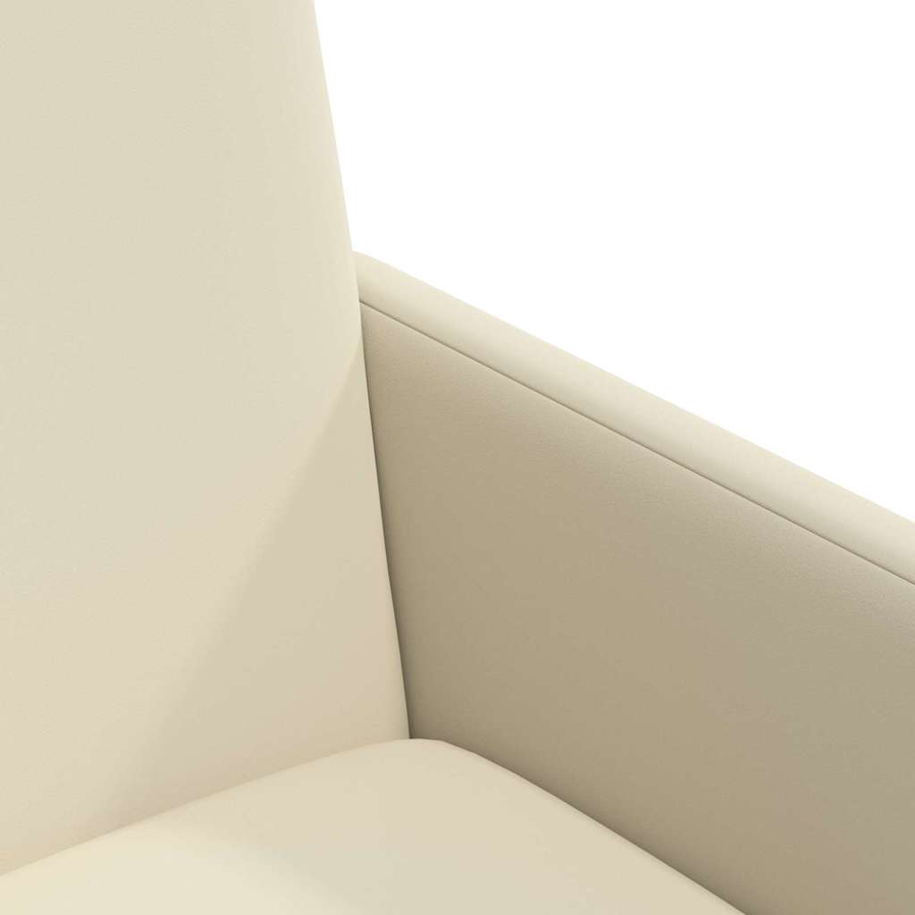vidaXL Krzesełka jadalne na kółkach 2 pcs Kremowy 57 x 66 x 94 cm