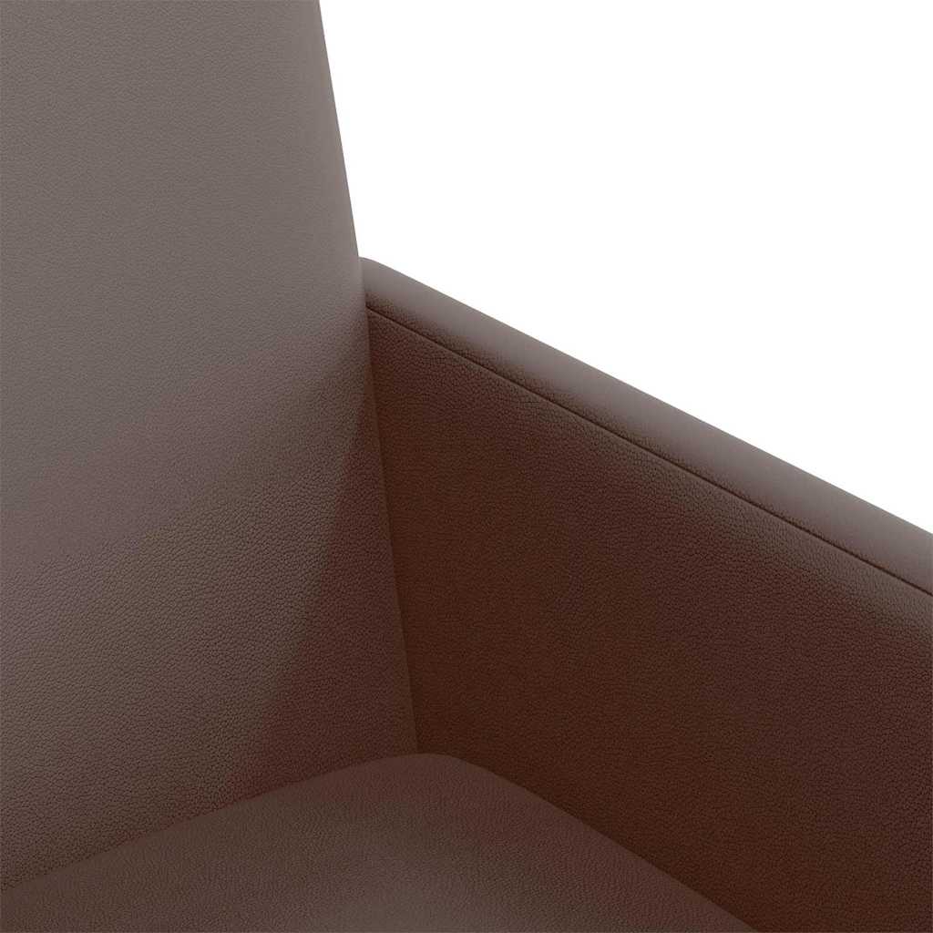 vidaXL Krzesełka jadalne na kółkach 2 pcs Brązowy 57 x 66 x 94 cm