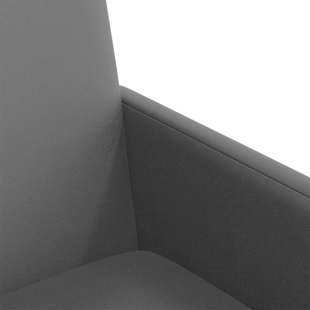 vidaXL Krzesełka jadalne na kółkach 2 pcs Szary 57 x 66 x 94 cm