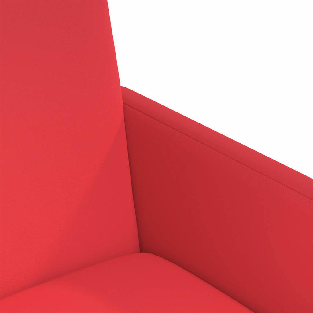 vidaXL Krzesełka jadalne na kółkach 2 pcs Czerwony 57 x 66 x 94 cm