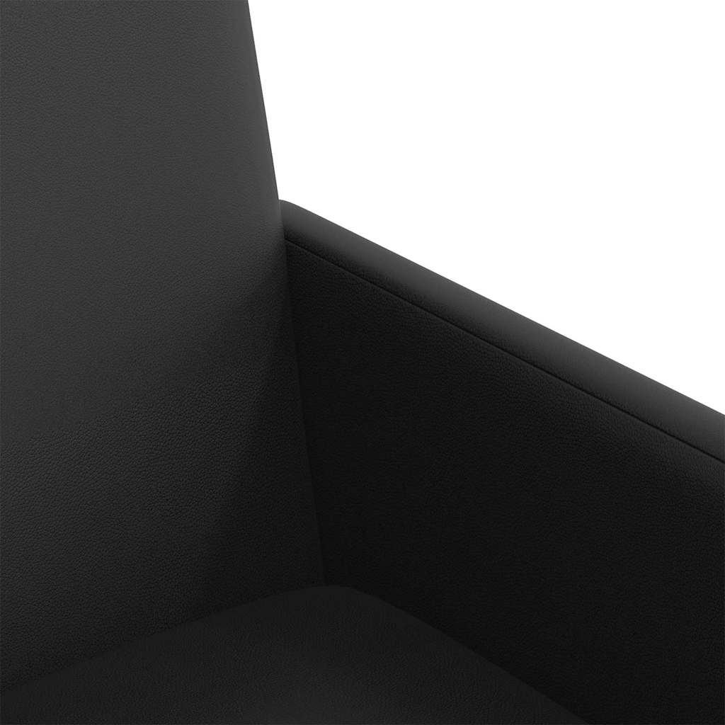 vidaXL Krzesełka jadalne na kółkach 2 pcs Czarny 57 x 66 x 94 cm