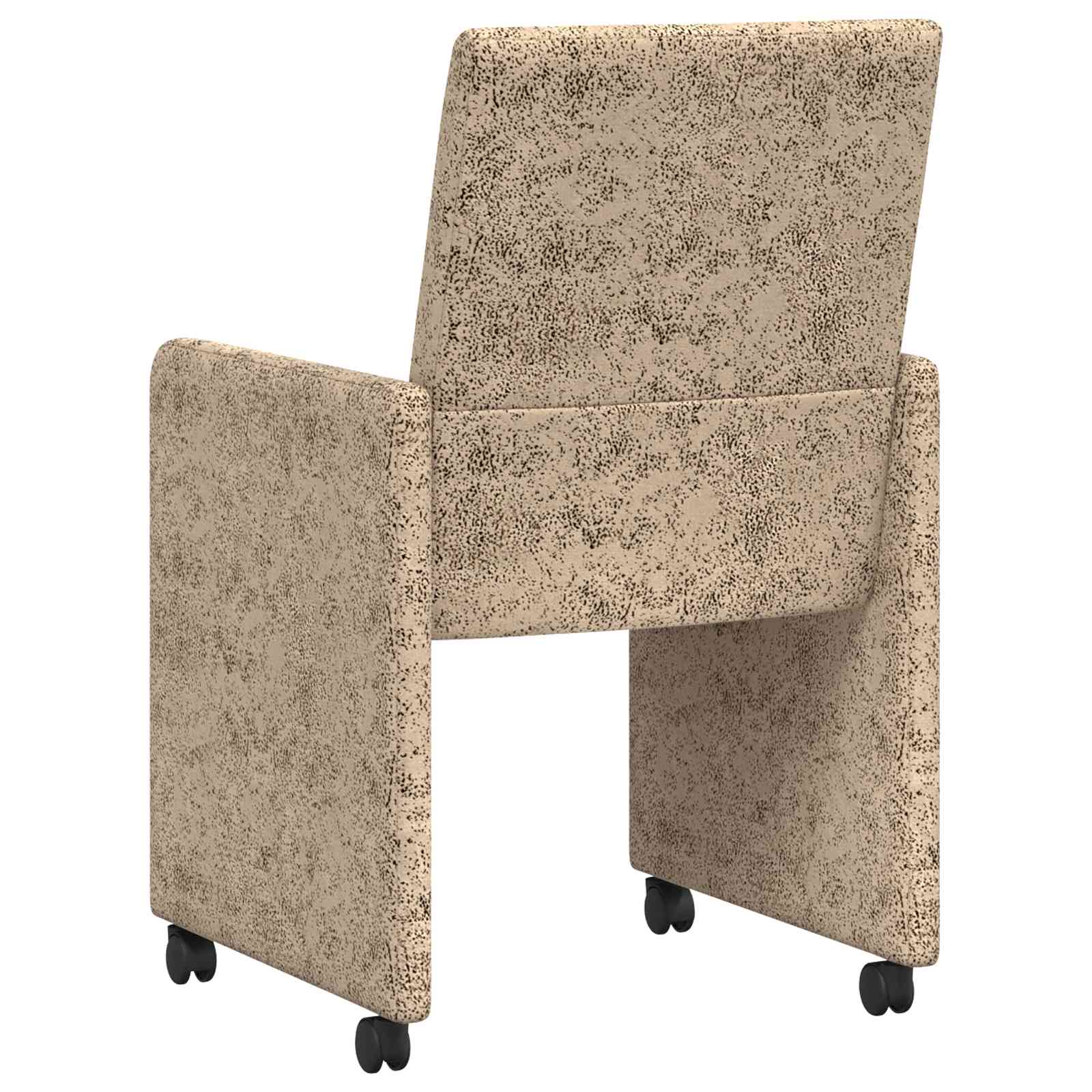vidaXL Krzesełka jadalne na kółkach 2 pcs Jasnoszary 57 x 66 x 94 cm