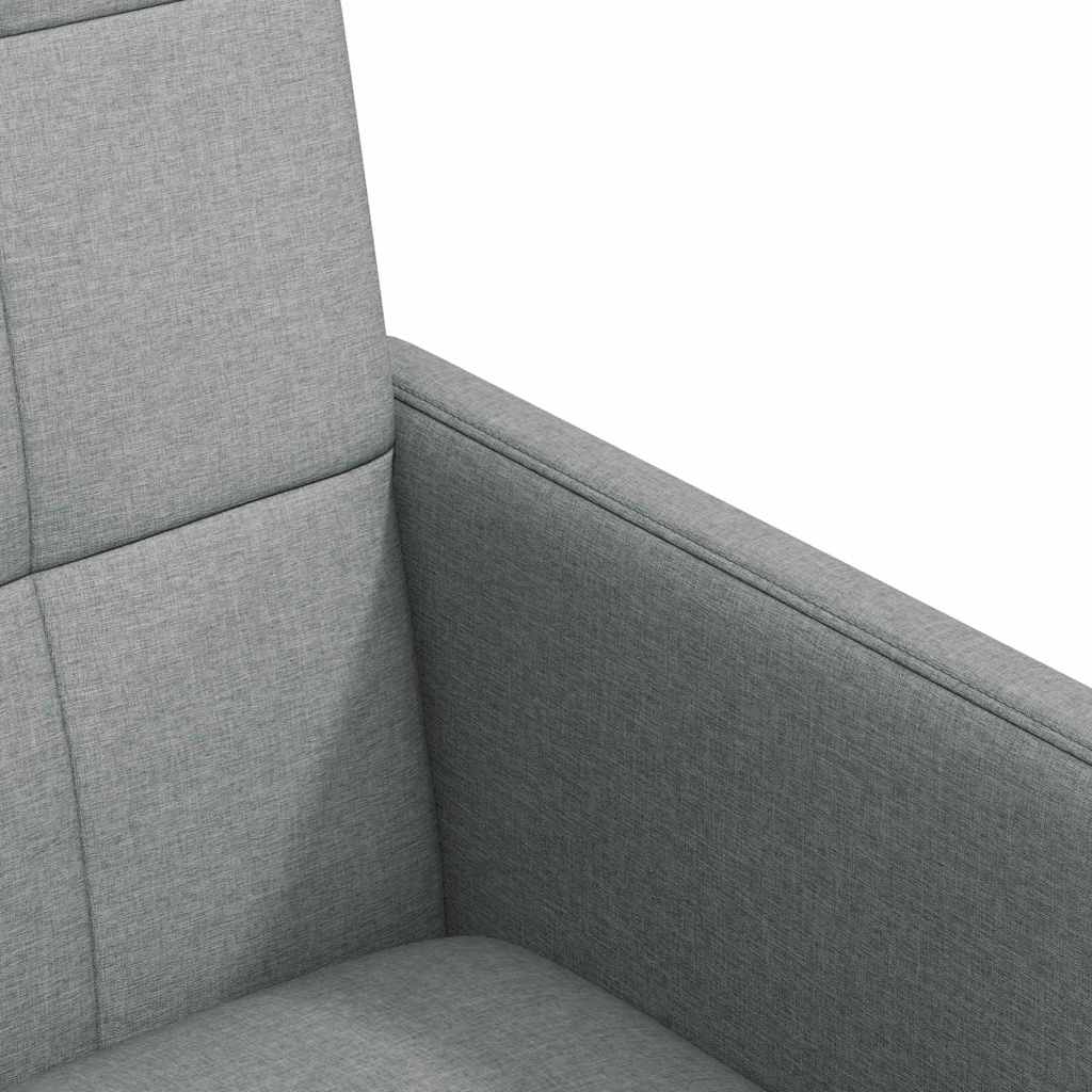 vidaXL Krzesełka jadalne na kółkach 2 pcs Jasnoszary 58 x 65 x 94 cm