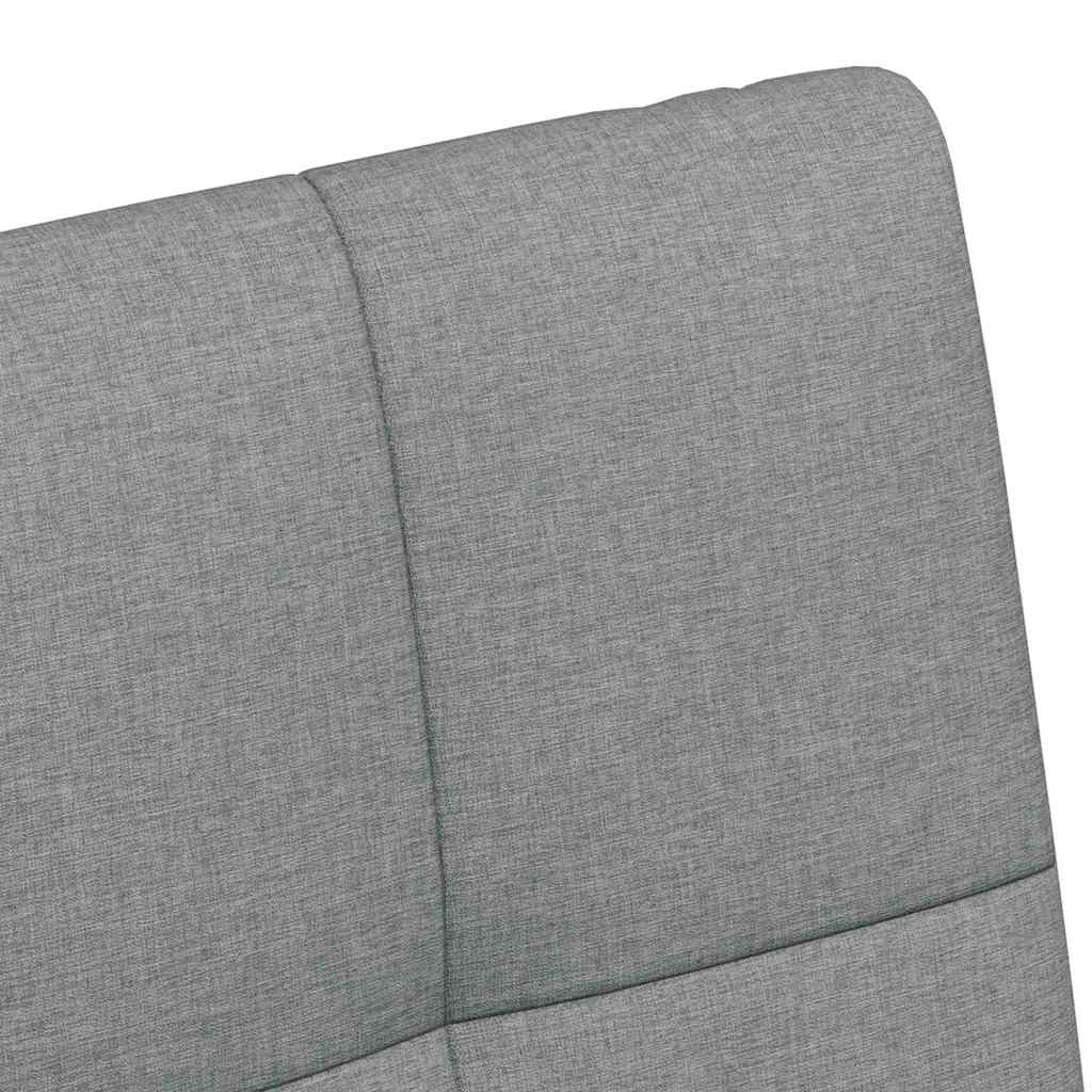 vidaXL Krzesełka jadalne na kółkach 2 pcs Jasnoszary 58 x 65 x 94 cm