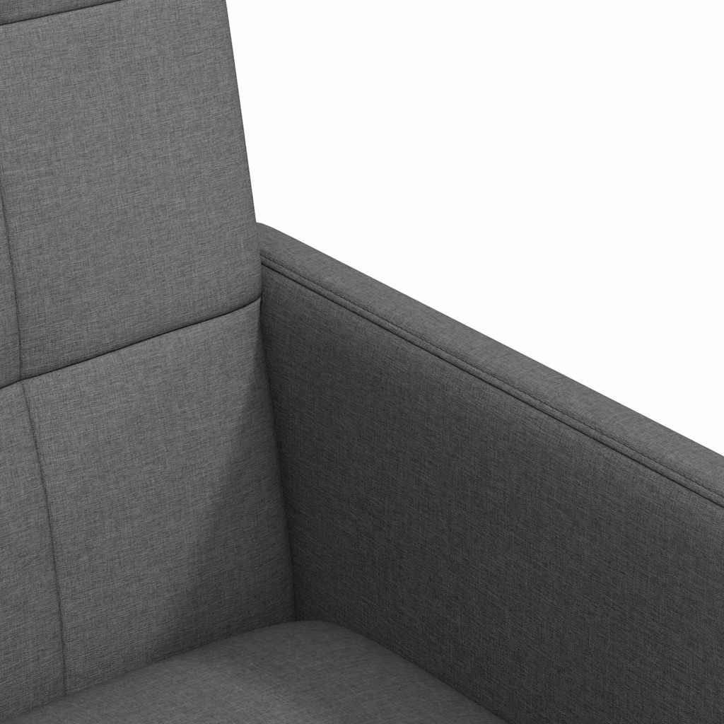 vidaXL Krzesełka jadalne na kółkach 2 pcs ciemno szary 58 x 65 x 94 cm