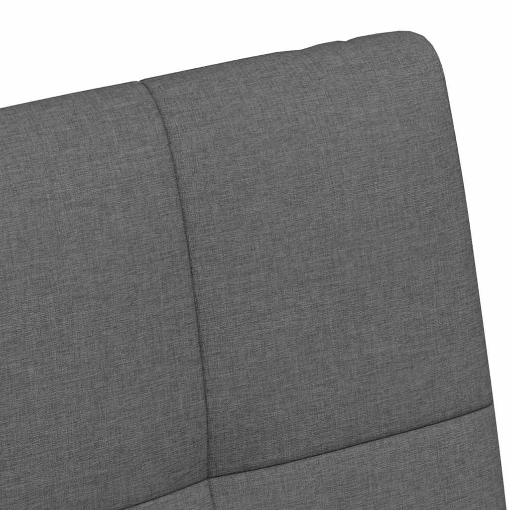 vidaXL Krzesełka jadalne na kółkach 2 pcs ciemno szary 58 x 65 x 94 cm