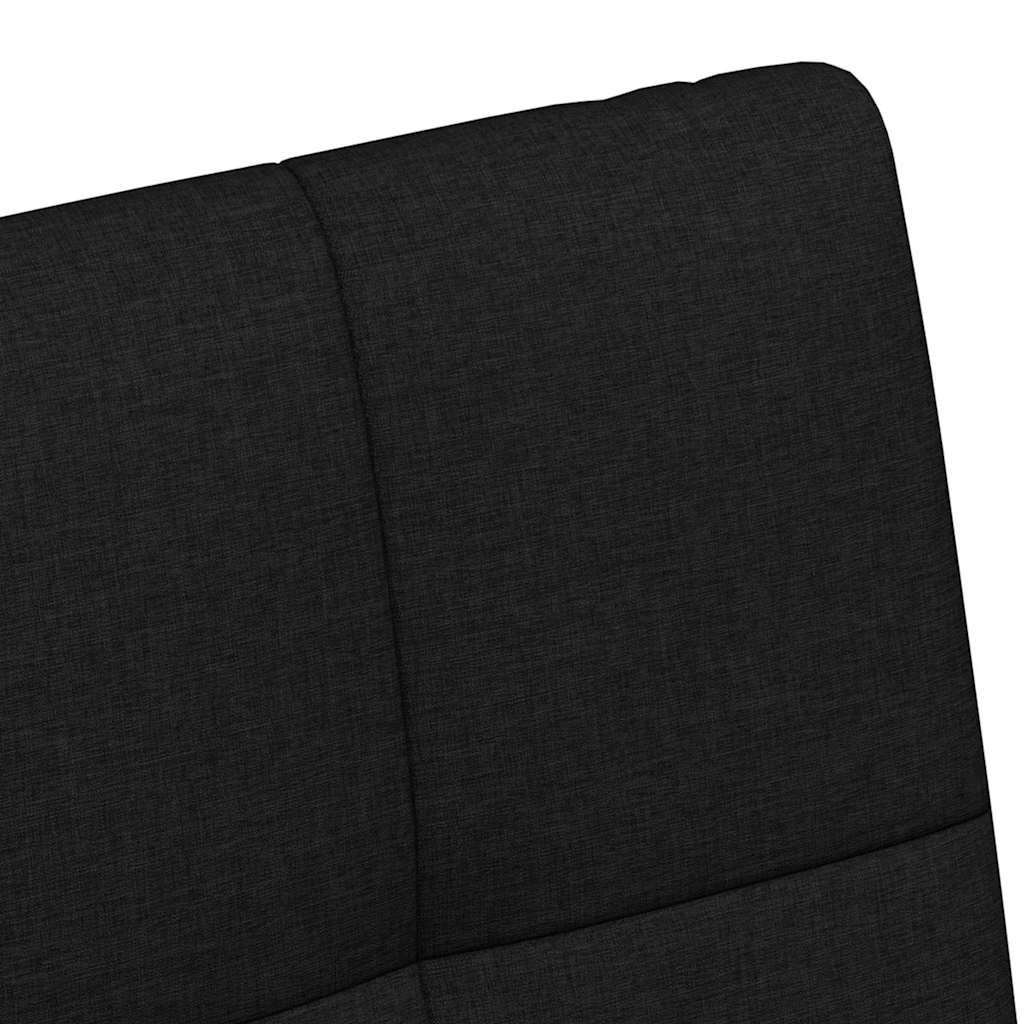 vidaXL Krzesełka jadalne na kółkach 2 pcs Czarny 58 x 65 x 94 cm