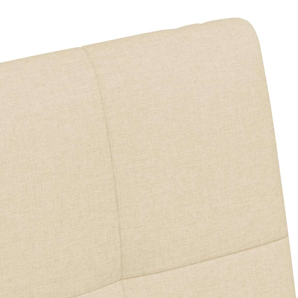 vidaXL Krzesełka jadalne na kółkach 2 pcs Kremowy 58 x 65 x 94 cm