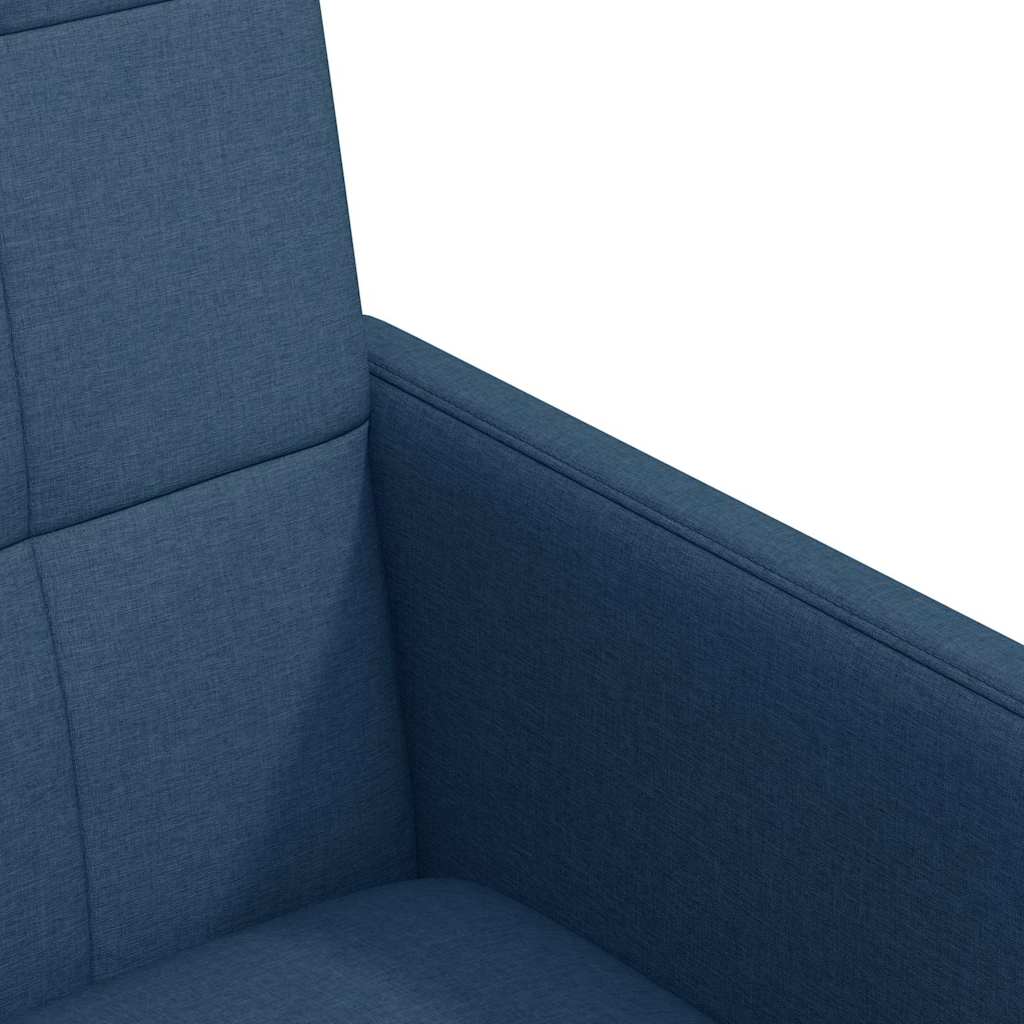 vidaXL Krzesełka jadalne na kółkach 2 pcs Niebieski 58 x 65 x 94 cm