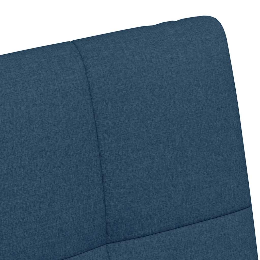 vidaXL Krzesełka jadalne na kółkach 2 pcs Niebieski 58 x 65 x 94 cm