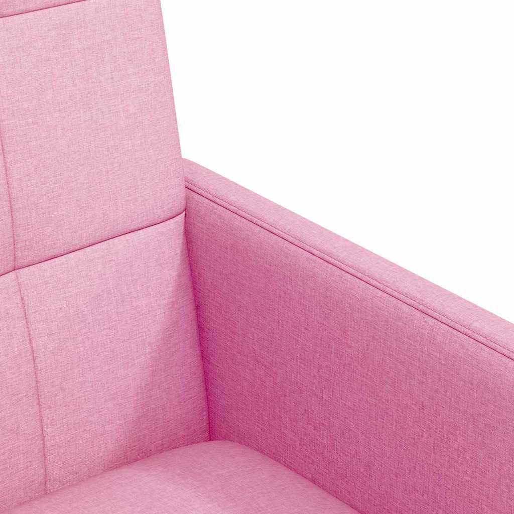 vidaXL Krzesełka jadalne na kółkach 2 pcs Różowy 58 x 65 x 94 cm