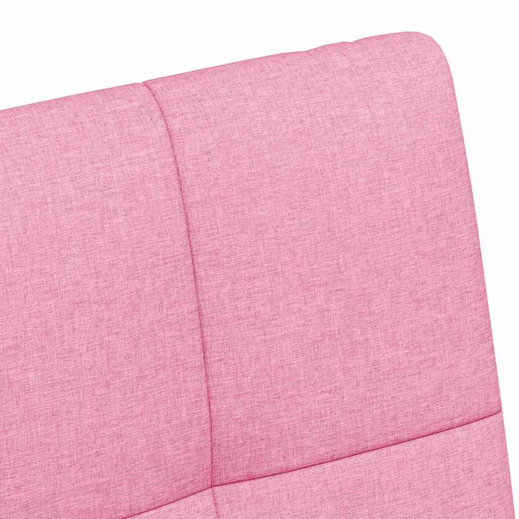 vidaXL Krzesełka jadalne na kółkach 2 pcs Różowy 58 x 65 x 94 cm