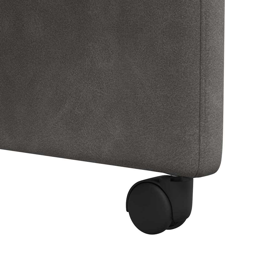 vidaXL Krzesełka jadalne na kółkach 2 pcs Czarny 57 x 67 x 95 cm