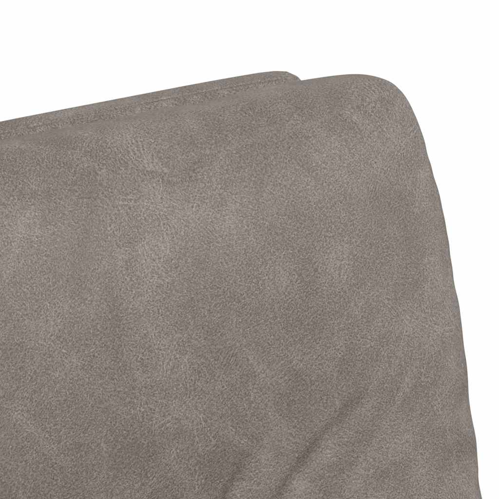 vidaXL Krzesełka jadalne na kółkach 2 pcs Szary 57 x 67 x 95 cm