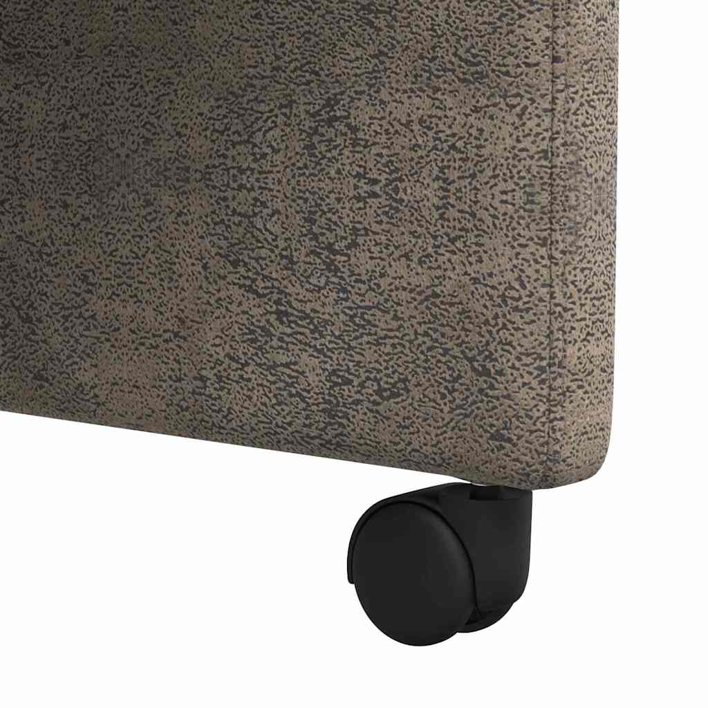 vidaXL Krzesełka jadalne na kółkach 2 pcs ciemno szary 57 x 67 x 95 cm