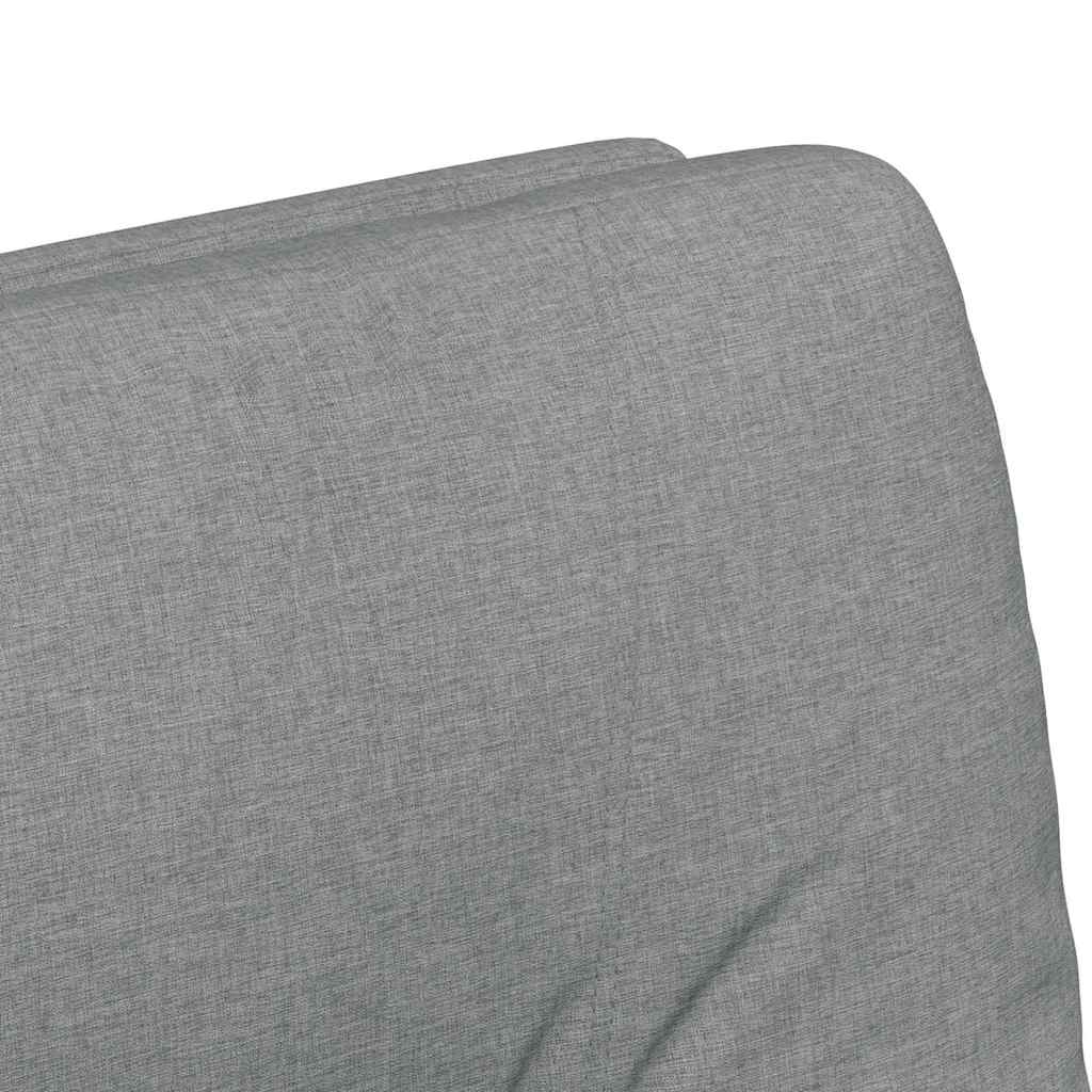 vidaXL Krzesełka jadalne na kółkach 2 pcs Jasnoszary 57 x 67 x 95 cm