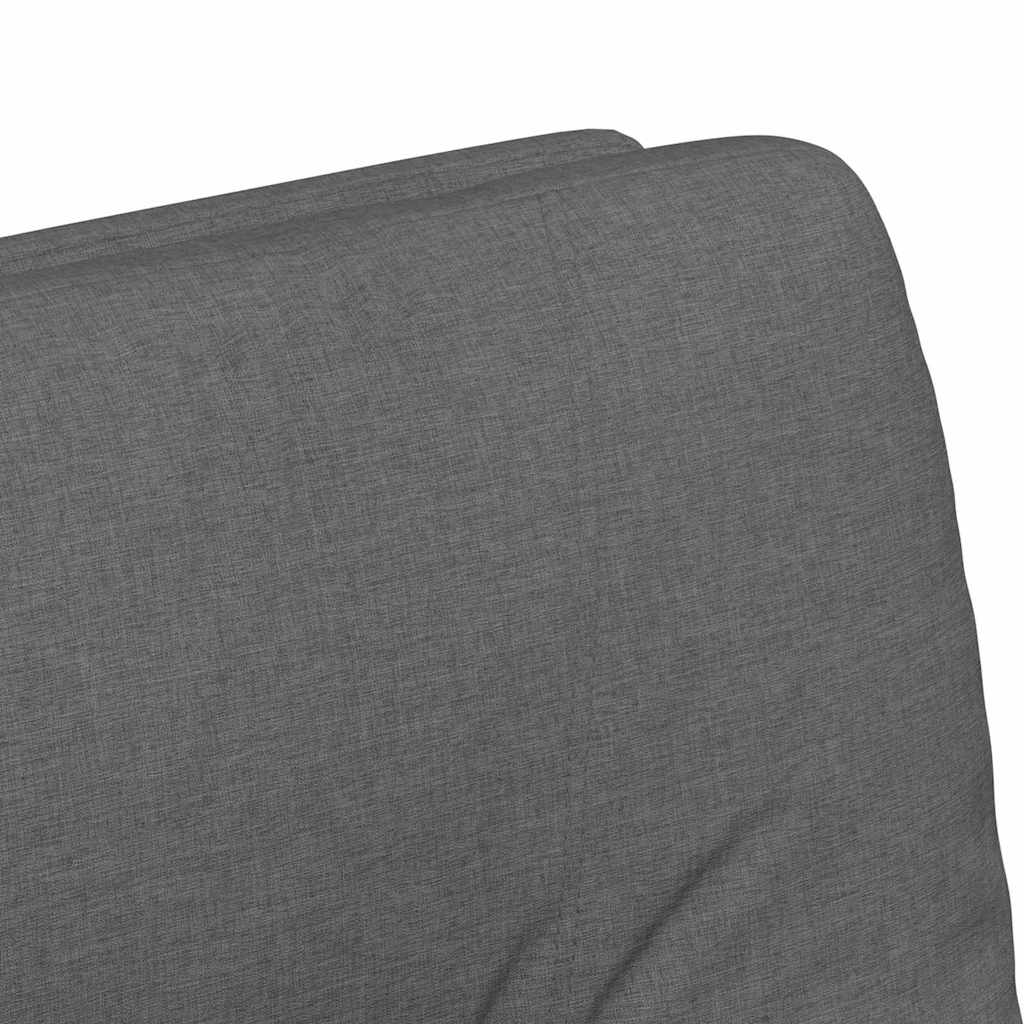 vidaXL Krzesełka jadalne na kółkach 2 pcs ciemno szary 57 x 67 x 95 cm