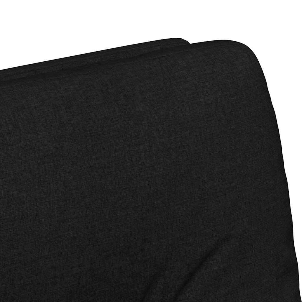 vidaXL Krzesełka jadalne na kółkach 2 pcs Czarny 57 x 67 x 95 cm
