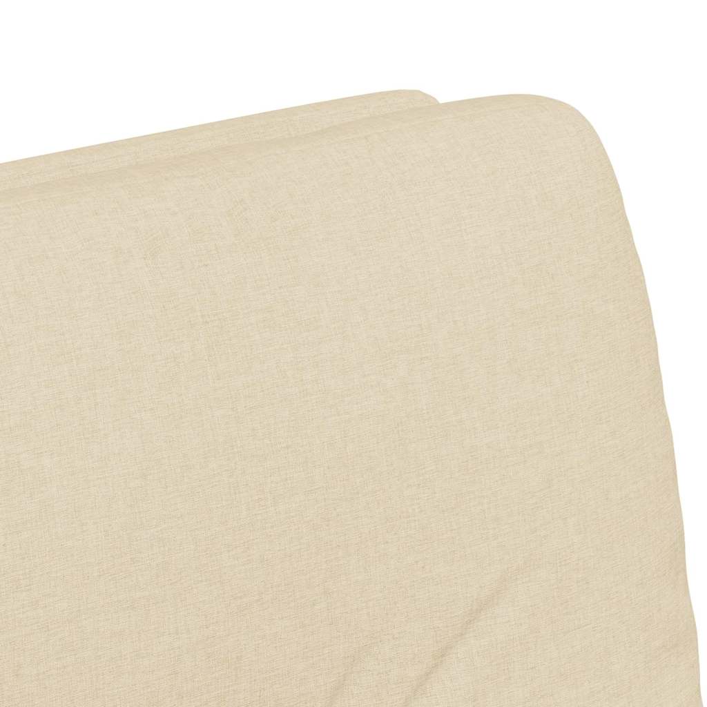 vidaXL Krzesełka jadalne na kółkach 2 pcs Kremowy 57 x 67 x 95 cm