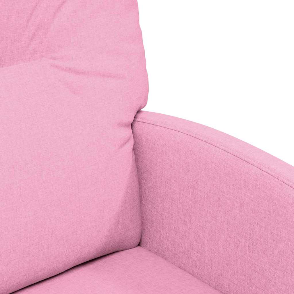 vidaXL Krzesełka jadalne na kółkach 2 pcs Różowy 57 x 67 x 95 cm