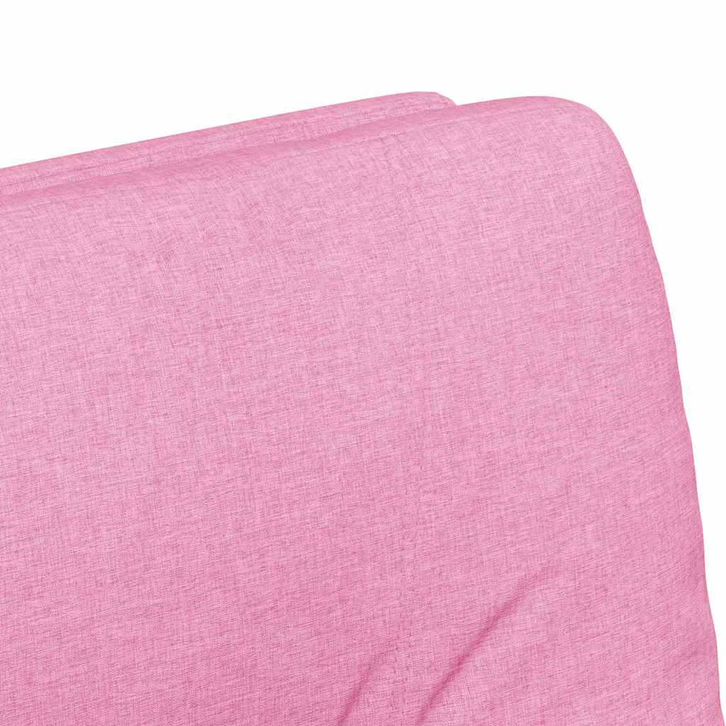 vidaXL Krzesełka jadalne na kółkach 2 pcs Różowy 57 x 67 x 95 cm