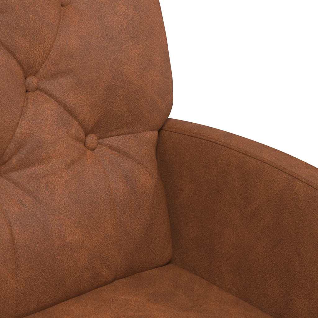 vidaXL Krzesełka jadalne na kółkach 2 pcs Brązowy 58 x 67 x 97 cm