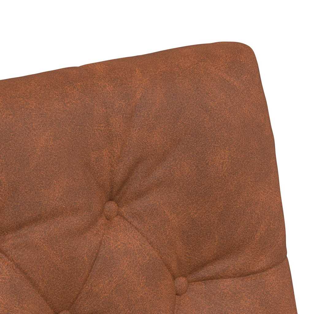 vidaXL Krzesełka jadalne na kółkach 2 pcs Brązowy 58 x 67 x 97 cm