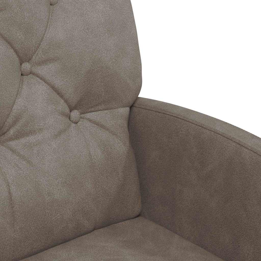 vidaXL Krzesełka jadalne na kółkach 2 pcs Szary 58 x 67 x 97 cm