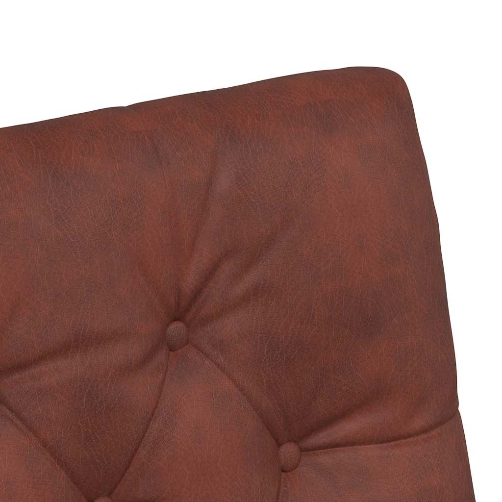 vidaXL Krzesełka jadalne na kółkach z kółkami 2 pcs Błyszczący brązowy