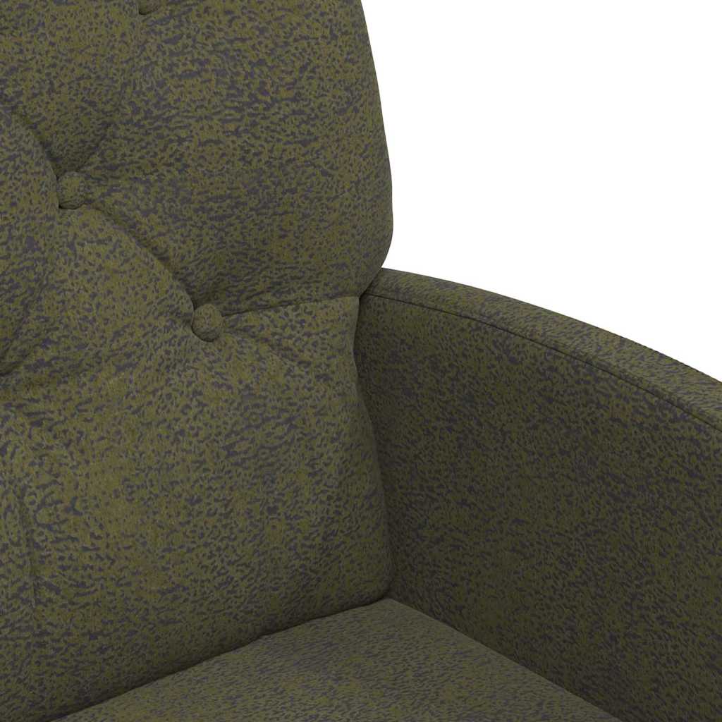 vidaXL Krzesełka jadalne na kółkach z kółkami 2 pcs Zielony wojskowy
