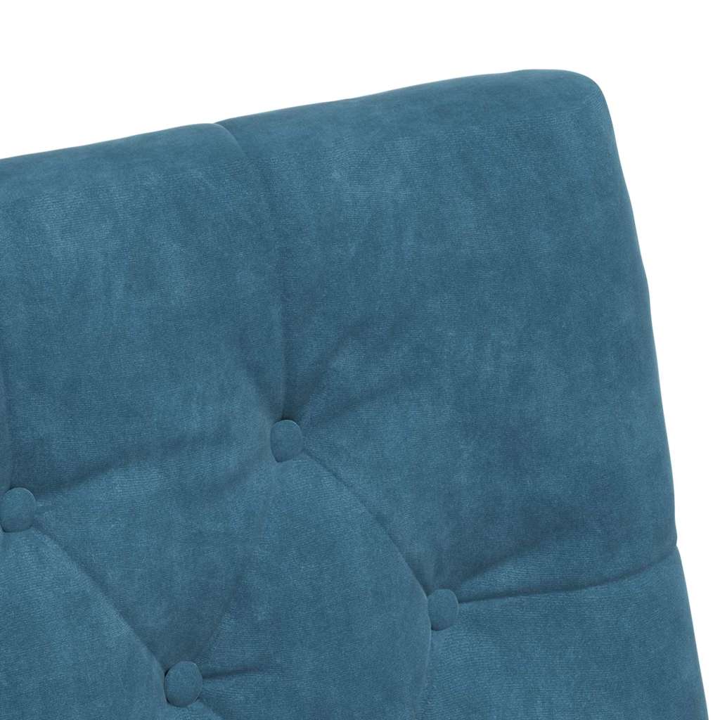 vidaXL Krzesełka jadalne na kółkach 2 pcs Niebieski 58 x 67 x 97 cm