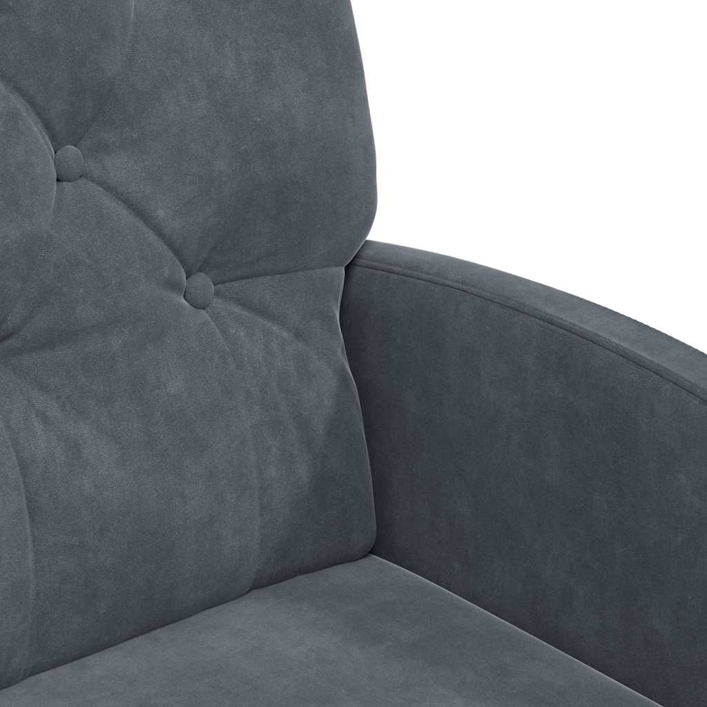 vidaXL Krzesełka jadalne na kółkach 2 pcs ciemno szary 58 x 67 x 97 cm