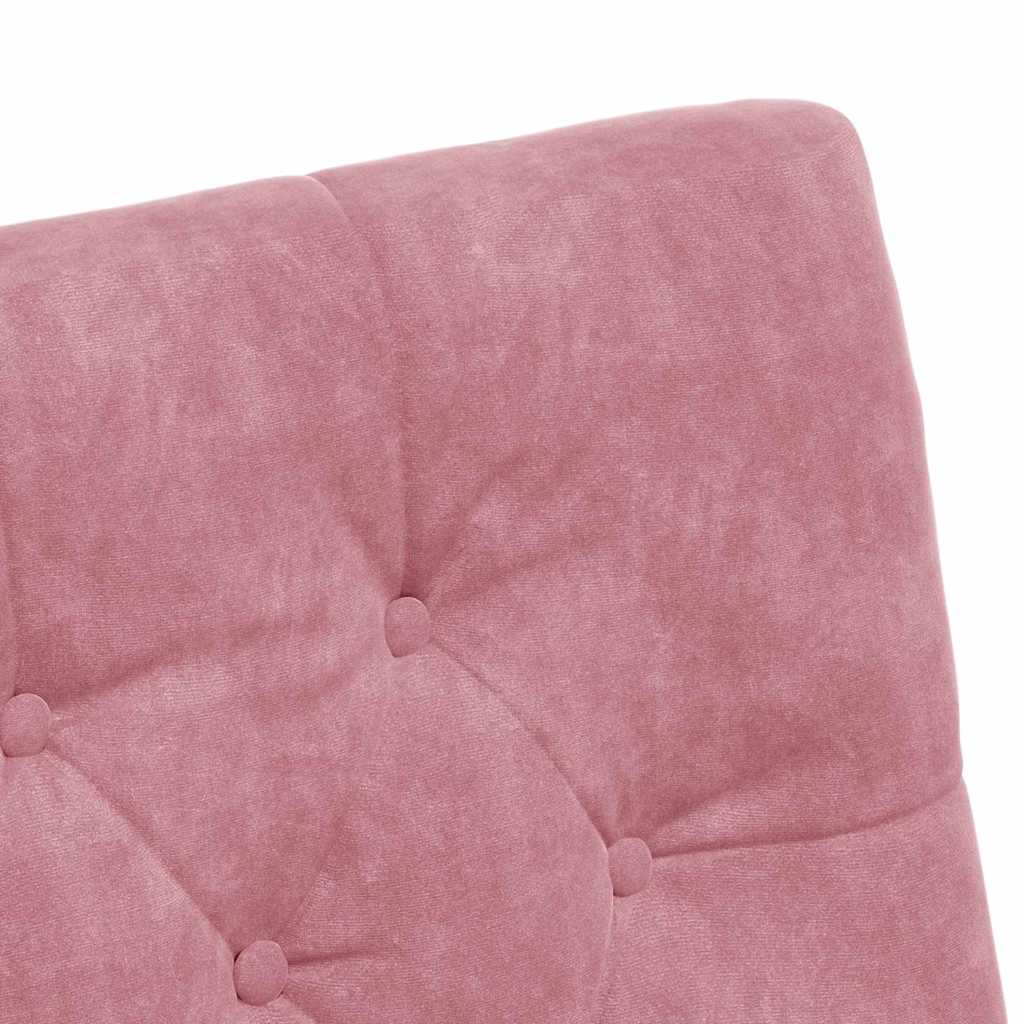 vidaXL Krzesełka jadalne na kółkach 2 pcs Różowy 58 x 67 x 97 cm
