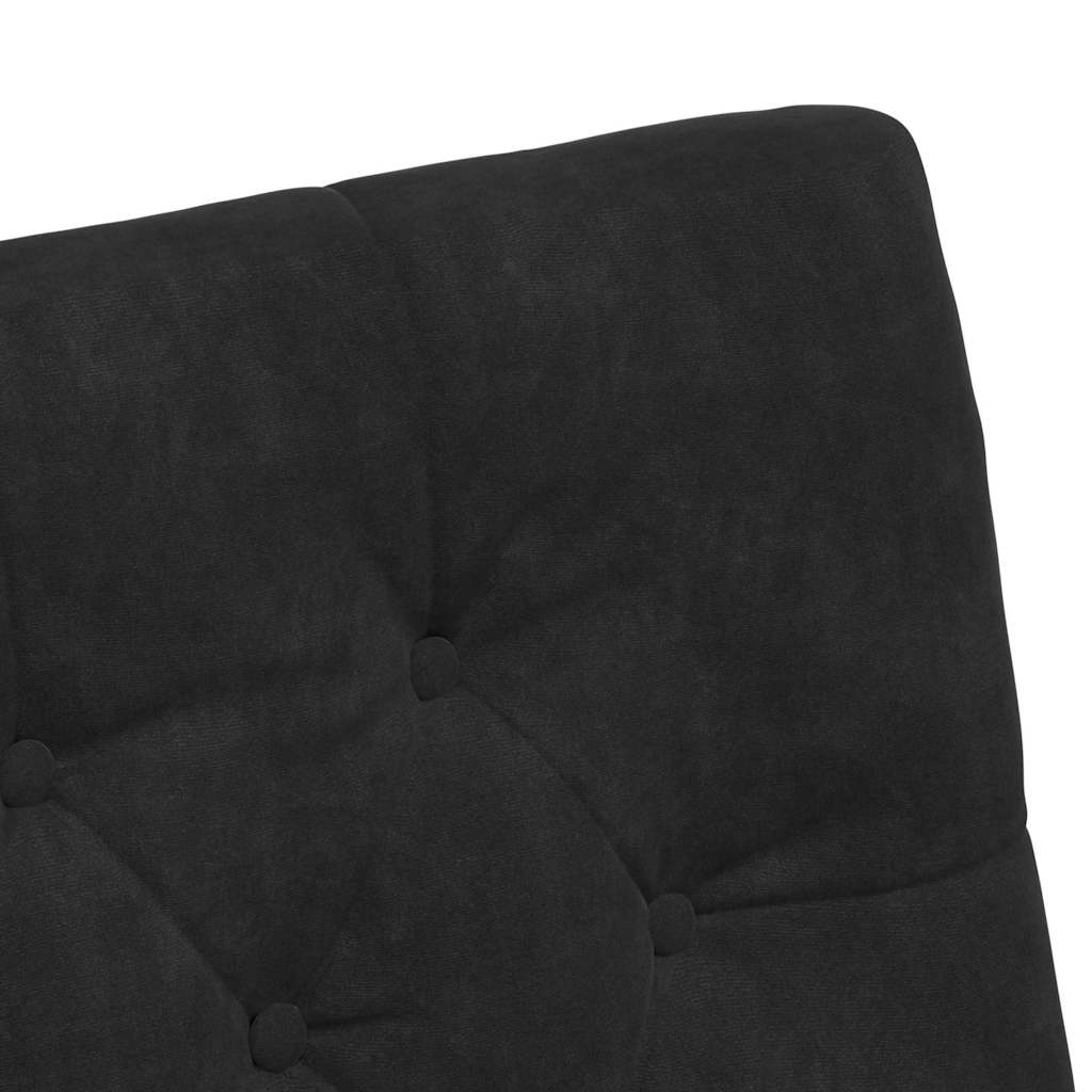 vidaXL Krzesełka jadalne na kółkach 2 pcs Czarny 58 x 67 x 97 cm