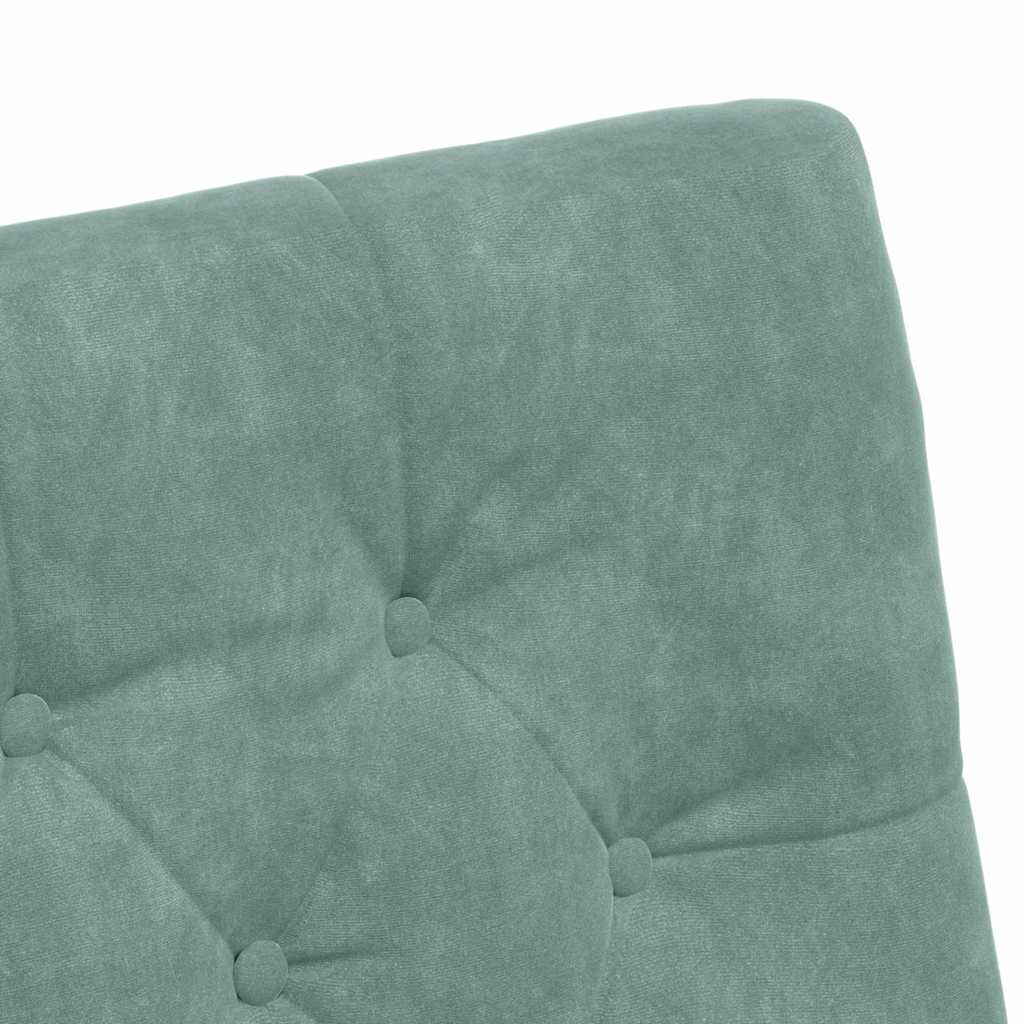 vidaXL Krzesełka jadalne na kółkach 2 pcs morska zieleń Aksamit