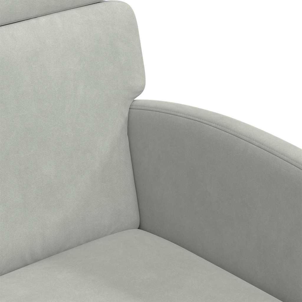 vidaXL Krzesełka jadalne na kółkach 2 pcs Jasnoszary 58 x 65 x 98 cm