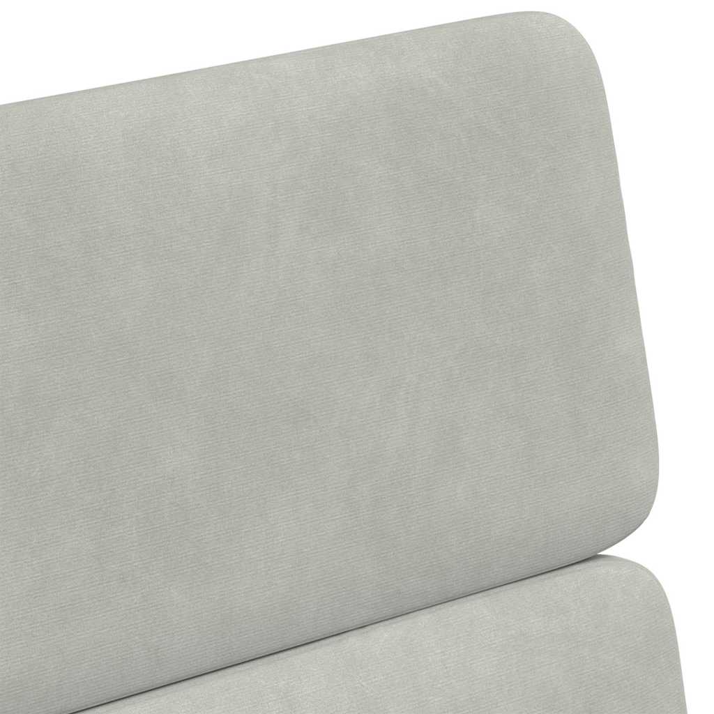 vidaXL Krzesełka jadalne na kółkach 2 pcs Jasnoszary 58 x 65 x 98 cm