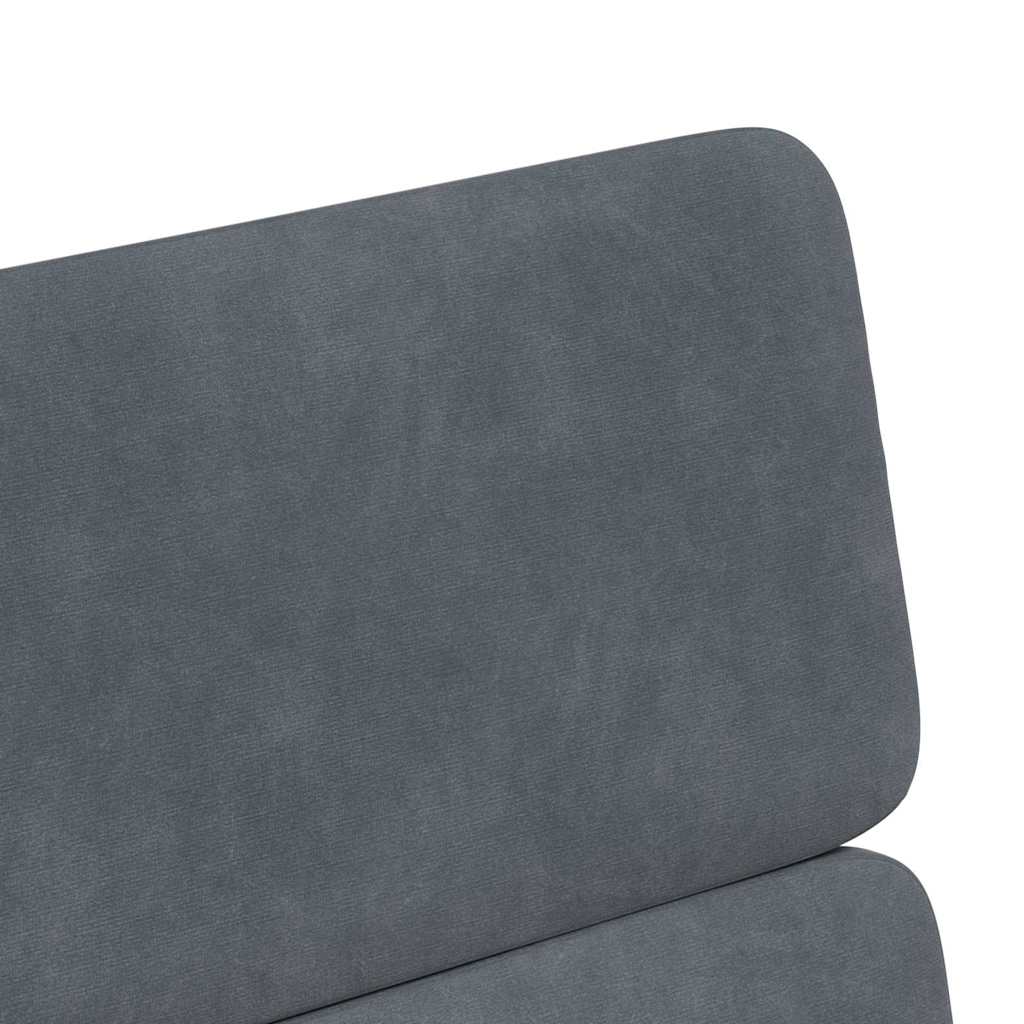 vidaXL Krzesełka jadalne na kółkach 2 pcs ciemno szary 58 x 65 x 98 cm