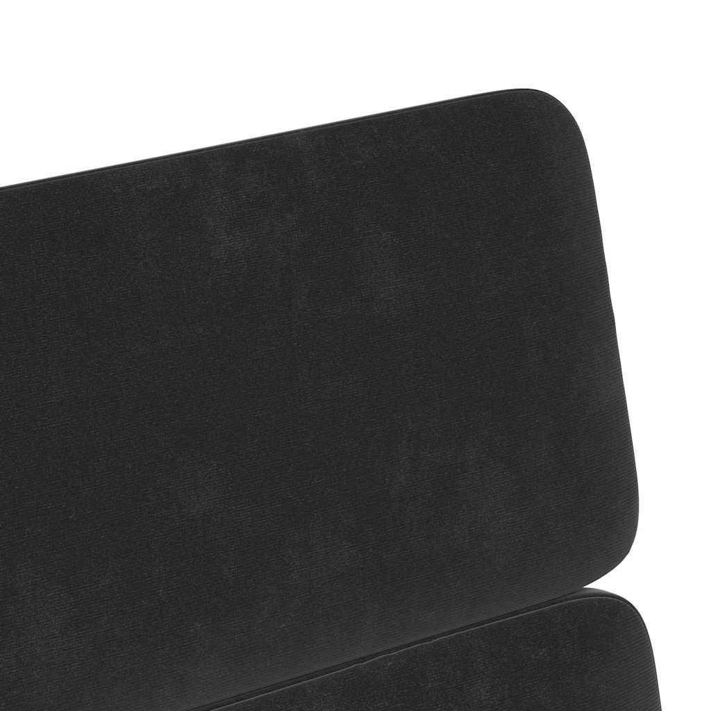 vidaXL Krzesełka jadalne na kółkach 2 pcs Czarny 58 x 65 x 98 cm