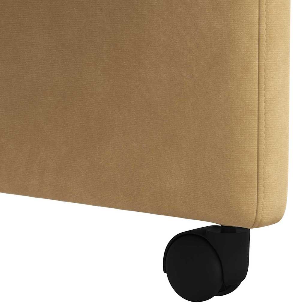 vidaXL Krzesełka jadalne na kółkach 2 pcs Brązowy 58 x 65 x 98 cm