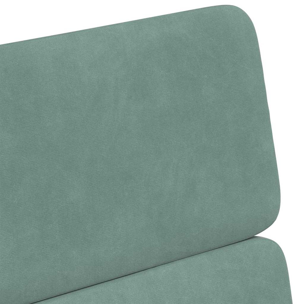 vidaXL Krzesełka jadalne na kółkach 2 pcs morska zieleń Aksamit