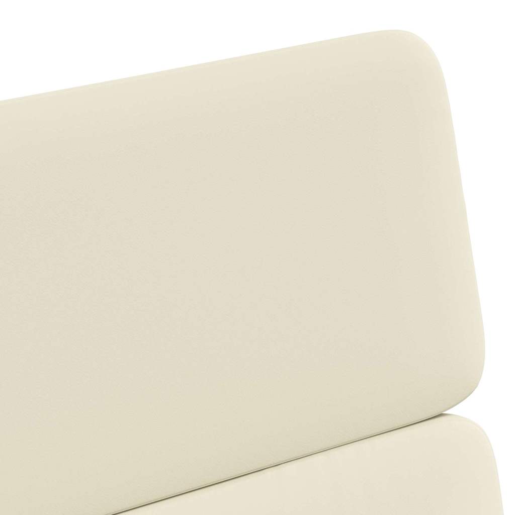 vidaXL Krzesełka jadalne na kółkach 2 pcs Kremowy 58 x 65 x 98 cm