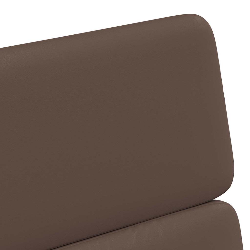 vidaXL Krzesełka jadalne na kółkach 2 pcs Brązowy 58 x 65 x 98 cm