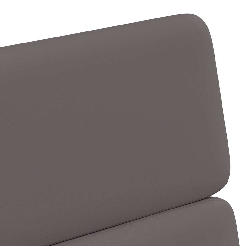 vidaXL Krzesełka jadalne na kółkach 2 pcs Szary 58 x 65 x 98 cm