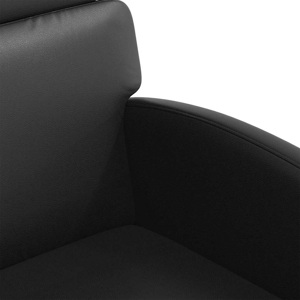 vidaXL Krzesełka jadalne na kółkach 2 pcs Czarny 58 x 65 x 98 cm